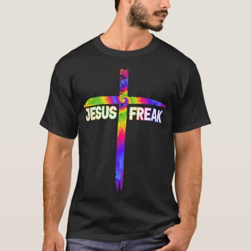 Jesus Freak Christian Religious Faith Cross Lover T_Shirt