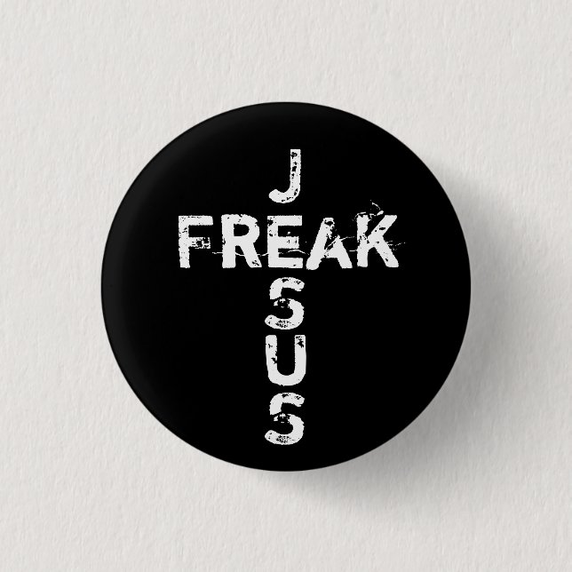 Jesus Freak - Cross Button (Front)