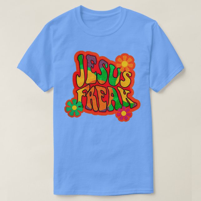 Jesus Freak Hippie movement T-Shirt (Design Front)