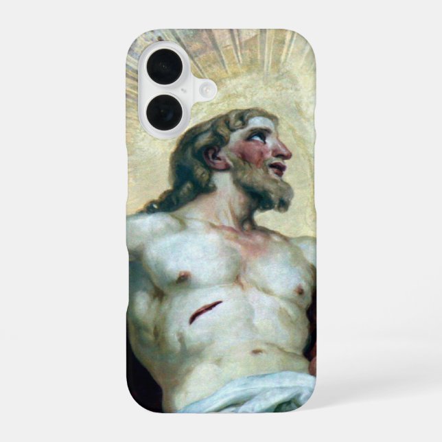 jesus fresco iphone case (Back)
