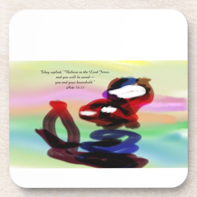 jesus friend beverage coaster (Front)