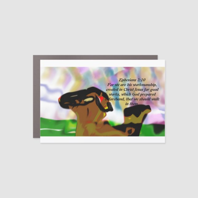 Jesus friend  car magnet (Front)