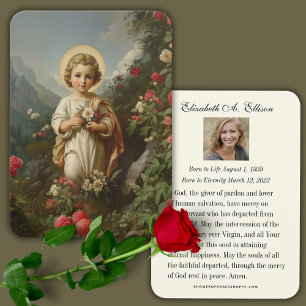 Jesus Funeral Memorial Prayer Holy Card