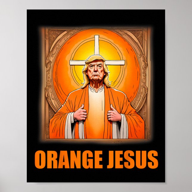 Jesus Funny Trump 1  Poster (Front)