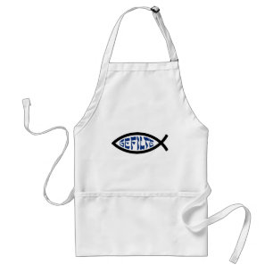 Jesus Gefilte Fish - Jewish Passover Humor Adult Apron