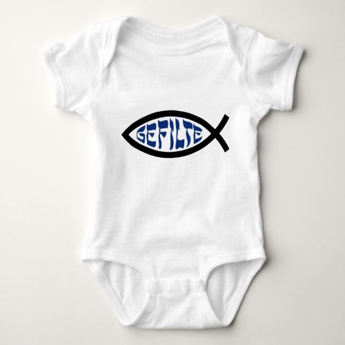 Jesus Gefilte Fish _ Jewish Passover Humor Baby Bodysuit