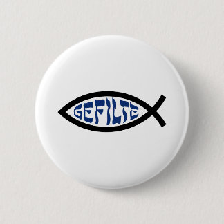 Jesus Gefilte Fish - Jewish Passover Humor Button