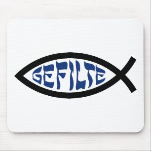 Jesus Gefilte Fish - Jewish Passover Humor Mouse Pad