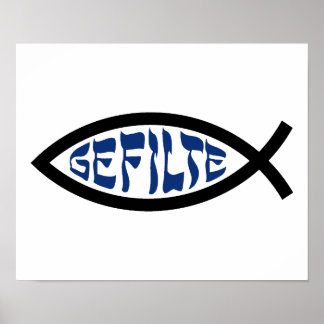 Jesus Gefilte Fish - Jewish Passover Humor Poster