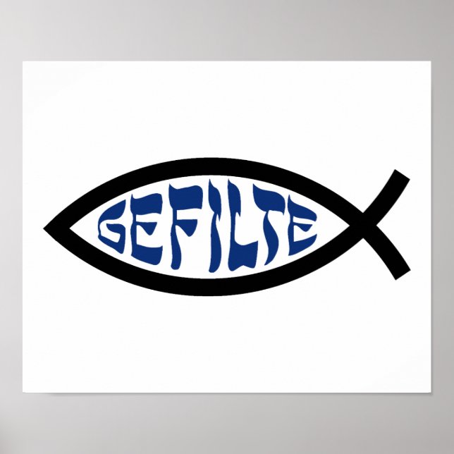 Jesus Gefilte Fish - Jewish Passover Humor Poster (Front)