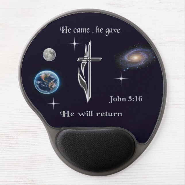 Jesus Gel Mouse Pad (Front)