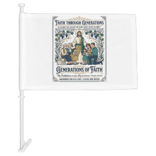 Jesus Genealogy Family Tree Shirt Faith Based Desi Car Flag