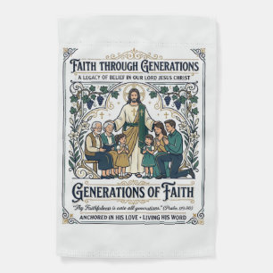 Jesus Genealogy Family Tree Shirt Faith Based Desi Garden Flag