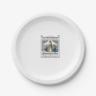 Jesus Genealogy Family Tree Shirt Faith Based Desi Paper Plates