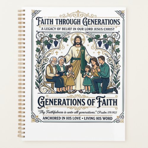 Jesus Genealogy Family Tree Shirt Faith Based Desi Planner