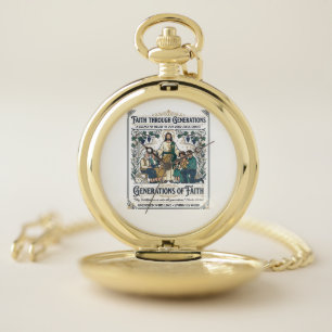 Jesus Genealogy Family Tree Shirt Faith Based Desi Pocket Watch