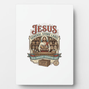Jesus General Store Label Jesus General Store Chri Plaque