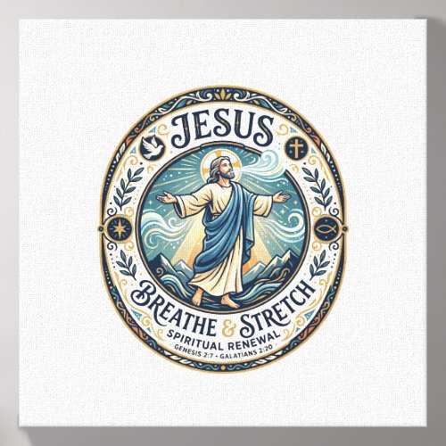 Jesus Gentle Movement Wellness Shirt Faith Based D Canvas Photo Tile