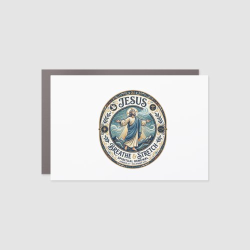 Jesus Gentle Movement Wellness Shirt Faith Based D Car Magnet