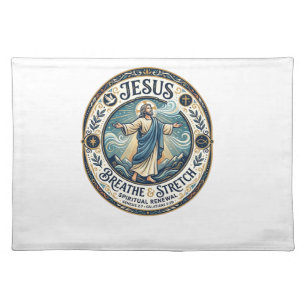 Jesus Gentle Movement Wellness Shirt Faith Based D Cloth Placemat