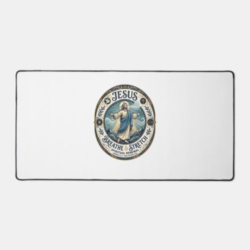 Jesus Gentle Movement Wellness Shirt Faith Based D Desk Mat