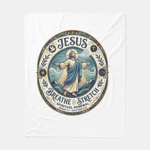 Jesus Gentle Movement Wellness Shirt Faith Based D Fleece Blanket