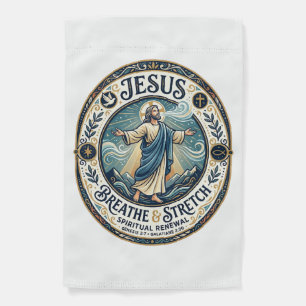 Jesus Gentle Movement Wellness Shirt Faith Based D Garden Flag