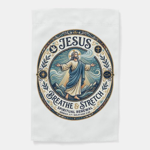 Jesus Gentle Movement Wellness Shirt Faith Based D Garden Flag