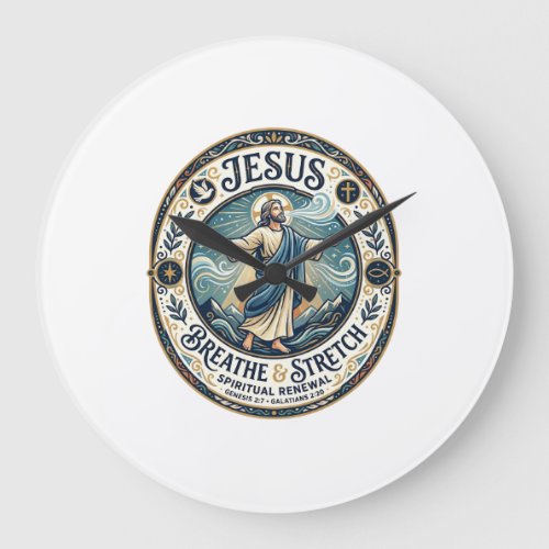 Jesus Gentle Movement Wellness Shirt Faith Based D Large Clock