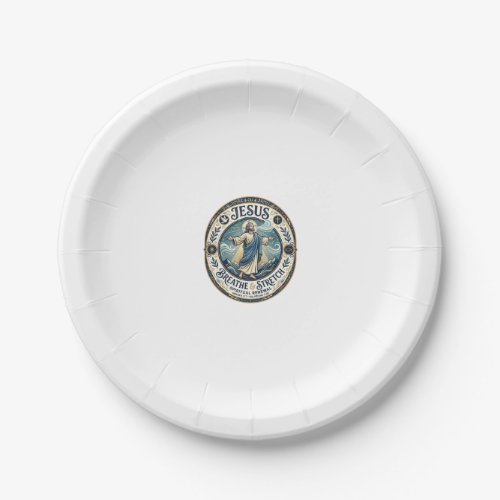 Jesus Gentle Movement Wellness Shirt Faith Based D Paper Plates