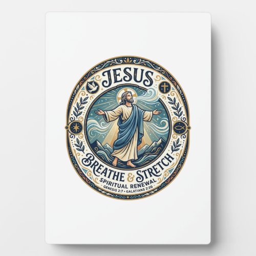 Jesus Gentle Movement Wellness Shirt Faith Based D Plaque