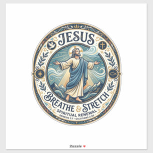Jesus Gentle Movement Wellness Shirt Faith Based D Sticker