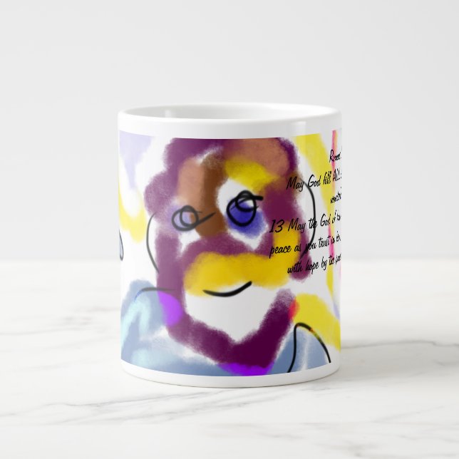 Jesus  giant coffee mug (Front)