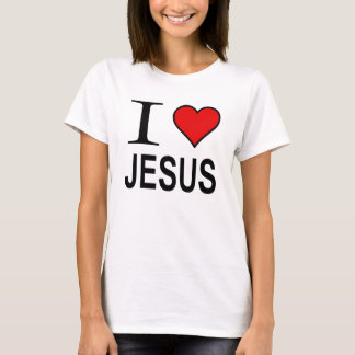 Jesus gifts I love Jesus logo Jesus t-Shirt