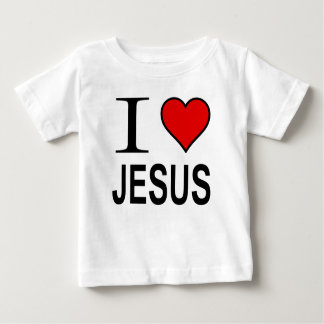 Jesus gifts I love Jesus logo on infant t shirt