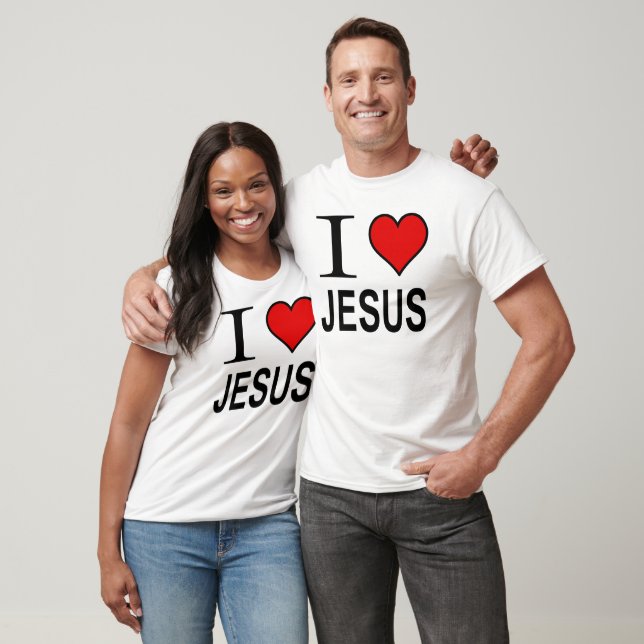 Jesus Gifts I Love Jesus Logo Tank Top (Unisex)