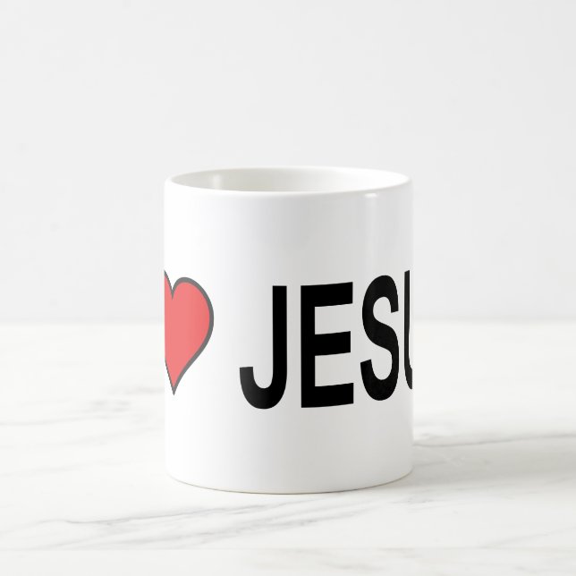 Jesus gifts I love Jesus on 11oz mug (Center)