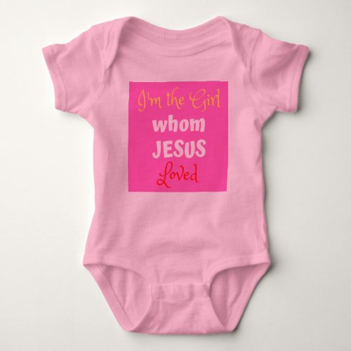 Jesus girl baby bodysuit
