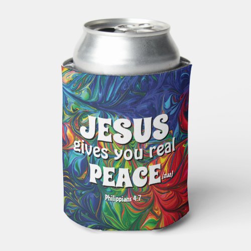 JESUS GIVES YOU REAL PEACE MAN Summer of 69 Can Cooler