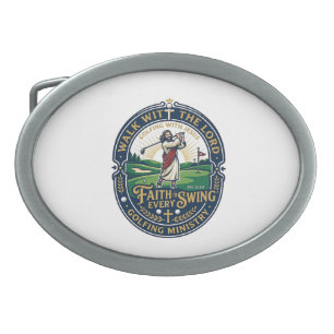 Jesus Golf Shirt Faith Based Design_1 Belt Buckle