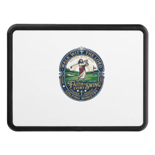 Jesus Golf Shirt Faith Based Design_1 Hitch Cover
