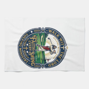Jesus Golf Shirt Faith Based Design_1 Kitchen Towel