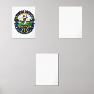 Jesus Golf Shirt Faith Based Design_1 Wall Art Sets