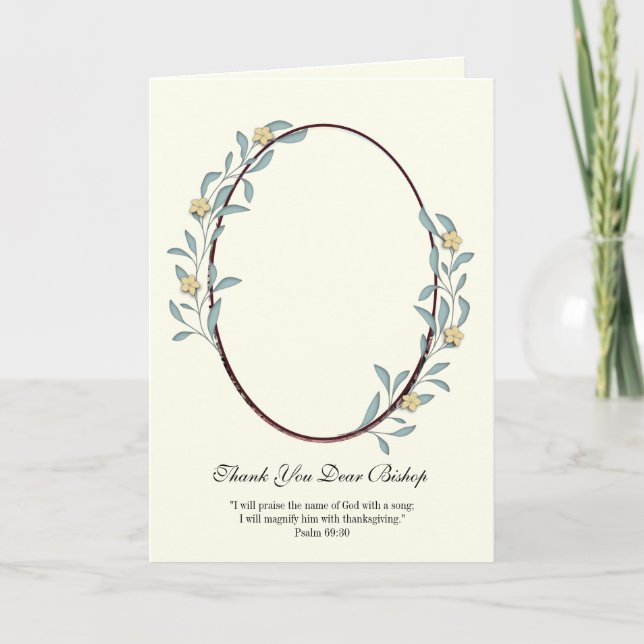 Jesus Good Shepherd Bishop Encouragement Card (Front)