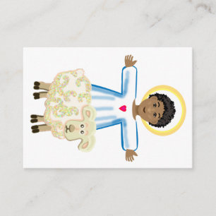 Jesus Good Shepherd childrens prayer Enclosure Card