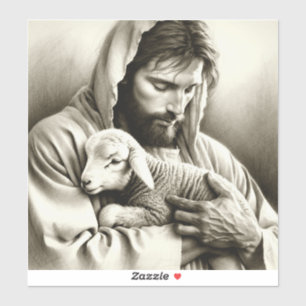 JESUS Good Shepherd large decal sticker