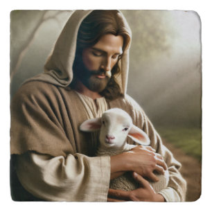 JESUS GOOD SHEPHERD TRIVET