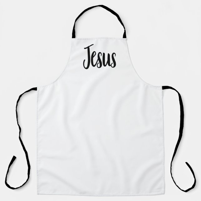 Jesus Gospel Graphics Aesthetic Christian Quotes Apron (Front)