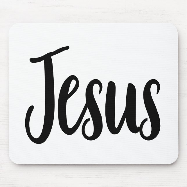 Jesus Gospel Graphics Aesthetic Christian Quotes Mouse Pad (Front)