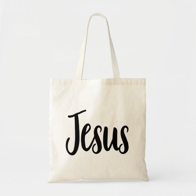 Jesus Gospel Graphics Aesthetic Christian Quotes Tote Bag (Front)